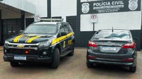 PRF recupera veículo furtado na BR-070, em Águas Lindas de Goiás