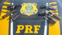 PRF prende casal com arsenal em fiscalização na BR-060