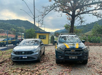 PRF recupera veículo com placas clonadas e registro de furto/roubo em Guarapari/ES