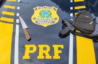 PRF apreende menores durante tentativa de assalto a ônibus coletivo na BR-101, em Serra/ES