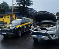 PRF apreende veículos roubados e adulterados durante Operação Carnaval no Espírito Santo