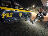 PRF recupera motocicleta clonada em Serra