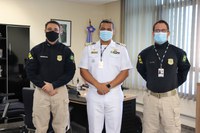 Superintendente da PRF recebe visita do Comandante da Capitania dos Portos