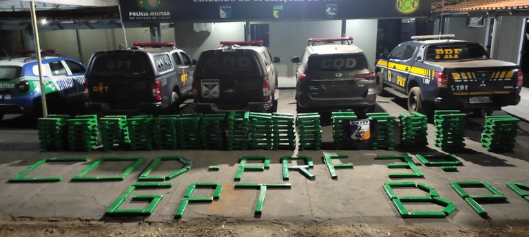 Ação integrada apreende grande quantidade de maconha na região norte de Goiás