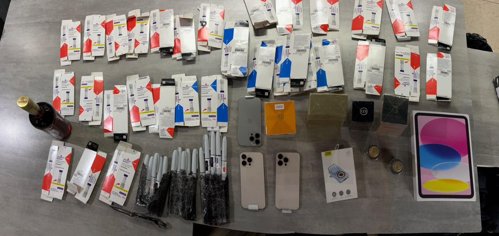 Mercadorias apreendidas