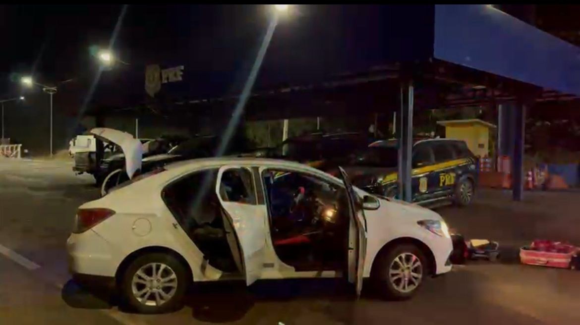 Veículo usado no transporte da droga