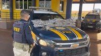 PRF apreende 31 kg de haxixe escondidos em caminhonete na BR-153