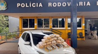 PRF apreende 32 kg de drogas na BR-364, em Jataí (GO)