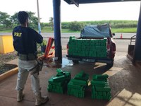 PRF apreende 305 kg de maconha em Itumbiara(GO)