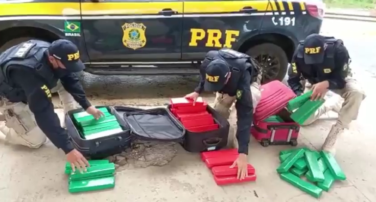 PRF apreende maconha e cocaína na região metropolitana de Goiânia