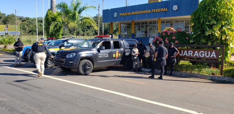 Prisão de suspeito de feminícidio em Jaraguá