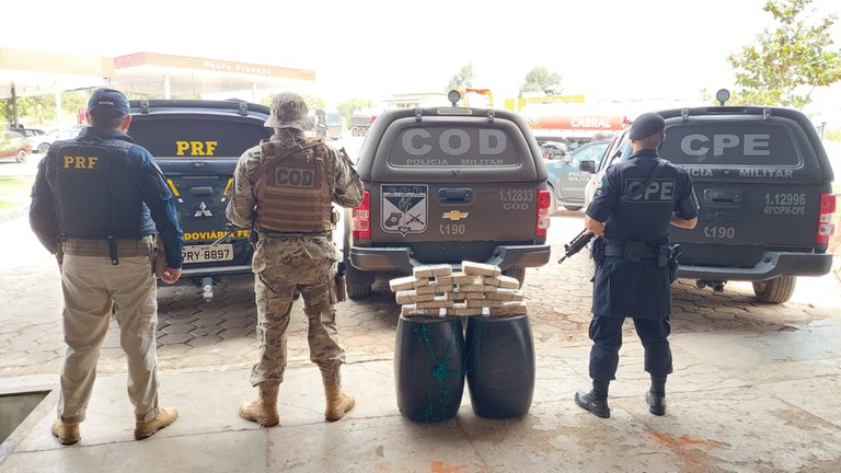 Ação integrada apreende 15 quilos de cocaína em Goiás