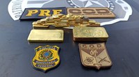 Polícia Rodoviária Federal e Polícia Militar em ação conjunta apreendem barras de ouro avaliadas em R$ 1,5 milhão