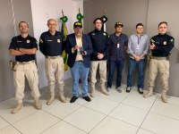 Superintendência da PRF em Goiás recebe visita institucional do Secretário de Assuntos Legislativos do Ministério da Justiça, Elias Vaz.