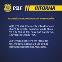 Procissão interditará BR-222 em Vargem Grande