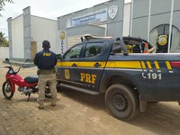 PRF recupera motocicleta roubada em Balsas/MA