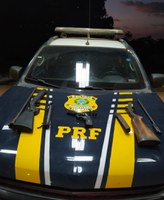 Açailândia/MA: PRF apreende armas de fogo em ônibus na BR-222
