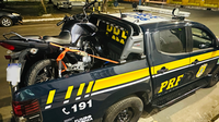 Moto roubada em Teresina (PI) é recuperada pela PRF em Caxias (MA)