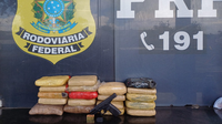 PRF apreende 19 kg de droga e uma arma de fogo na BR-135, em São Luís (MA)