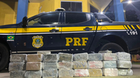 PRF apreende mais de 240 tabletes de pasta base de cocaína e R$ 150 mil em dinheiro na BR-135, em São Luís (MA)