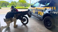 PRF flagra motocicleta adulterada durante fiscalização na BR-316, em Caxias (MA)