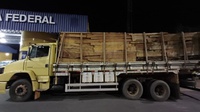 PRF flagra transporte irregular de madeira nativa na BR-010, em Imperatriz (MA)