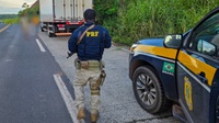 PRF recupera caminhão após roubo de carga com uso de arma de fogo no interior do Maranhão