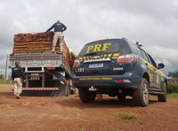 PRF apreende 342 metros cúbicos de madeira e carvão transportados ilegalmente no Maranhão