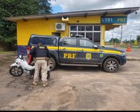 PRF apreende motocicleta com adulteração em sinal identificador na BR 316