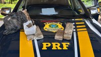 PRF prende homem em flagrante por tráfico de drogas na BR-316, em Peritoró (MA)
