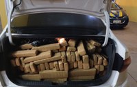 PRF apreende 553 Kg de maconha e recupera veículo em Naviraí (MS)