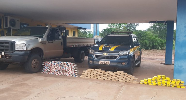PRF apreende 163 Kg de cocaína em Água Clara (MS)