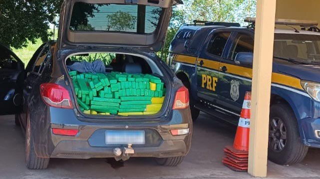 PRF apreende 300 Kg de maconha em Bataguassu (MS)