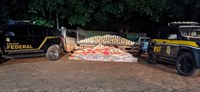 PRF e PF apreendem 402 Kg de cocaína em Corumbá (MS)