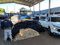 PRF apreende 1.200 Kg de maconha em Maracaju (MS)