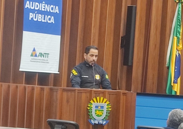 Superintendente da PRF/MS participa de audiência na Assembléia Legislativa em Campo Grande (MS)