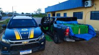 PRF apreende 1,1 tonelada de maconha e recupera caminhonete em Bataguassu (MS)