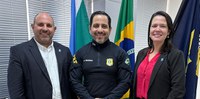Superintendente da PRF/MS recebe visita do reitor da UFMS