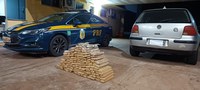 PRF apreende 108 Kg de maconha em Água Clara (MS)
