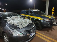 PRF apreende 12 Kg de skunk e recupera veículo em Ponta Porã (MS)