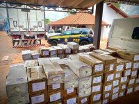 PRF apreende mais de 7 mil celulares em Chapadão do Sul (MS)