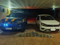 PRF apreende 30 Kg de maconha em Água Clara (MS)