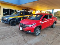 PRF recupera veículo em Água Clara (MS)