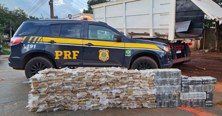 PRF apreende 368 Kg de cocaína em Campo Grande (MS)