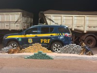 PRF apreende 133 Kg de cocaína e maconha em Terenos (MS)