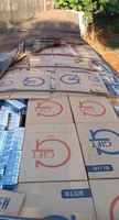PRF apreende 550 mil maços de cigarros em Sidrolândia (MS)