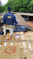 PRF apreende 150 mil maços de cigarros em Campo Grande (MS)