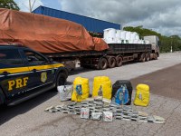 PRF apreende 192 Kg de drogas em Miranda (MS)