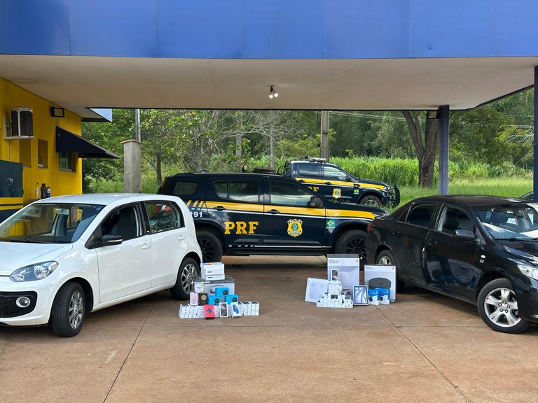 PRF apreende celulares sem documentação fiscal em Três Lagoas (MS)