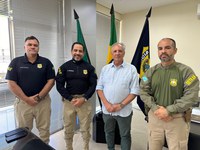 Superintendente da PRF/MS recebe visita de Diretor-Presidente do Detran/MS